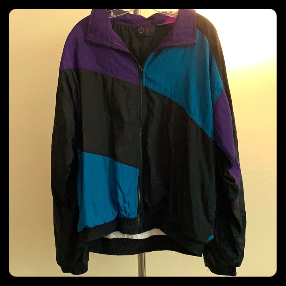 90’s retro windbreaker.